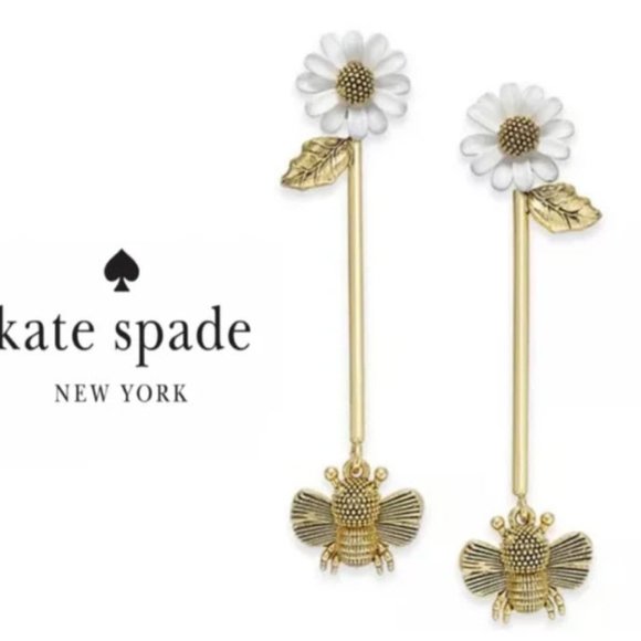 kate spade All Abuzz Linear Drop Earrings - Picture 3 of 7